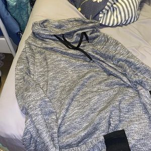 Grey turtle necked hoodie!!